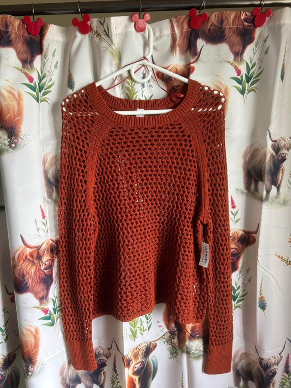 Old Navy Women’s Elegant Oversized Crochet Knit Sweater